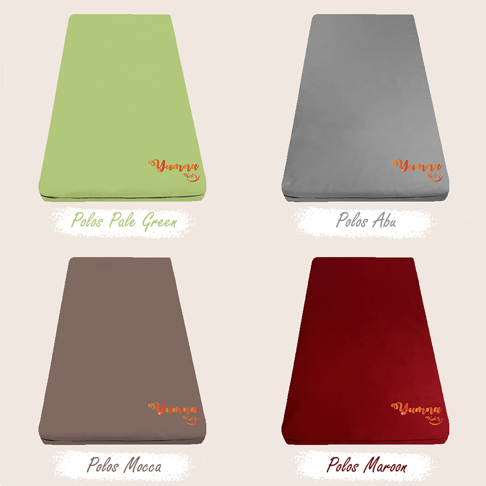 Sprei Resleting Polos 100x200 Sarung Kasur Busa Resleting 100x200x15 - 100x200x20