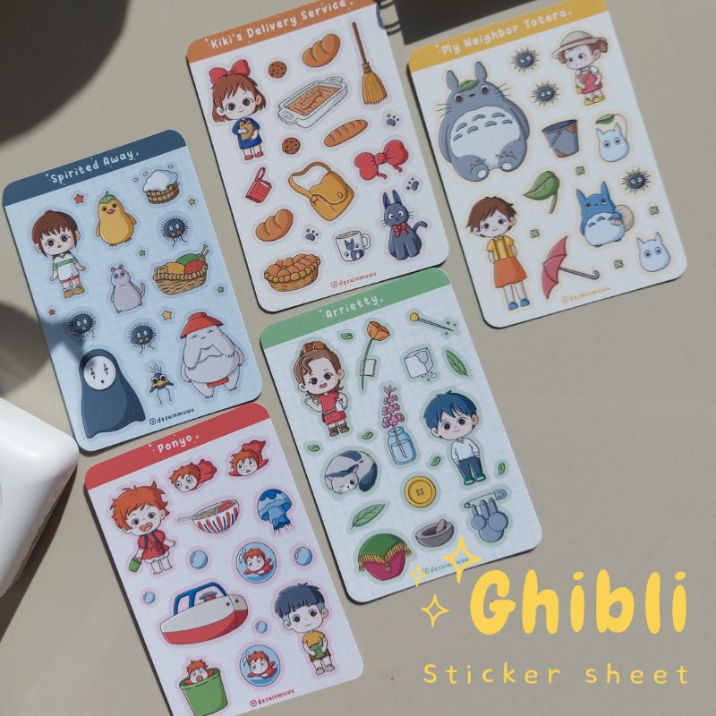 

Sticker sheet GHIBLI by desainmuuu