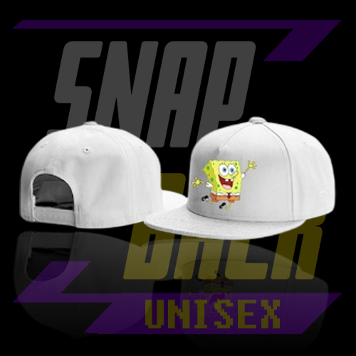 Topi Pria / Snapback Hat Dewasa Sponk Putih Premium / New Style / Aksesoris Fashion Cowok Cewek / To