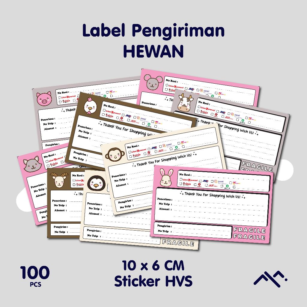 

[100PCS] Label Pengiriman | Label Olshop | Sticker Resi | Stiker lucu | Stiker Paket | Sticker Ekspedisi | Sticker Portrait. Vol.2