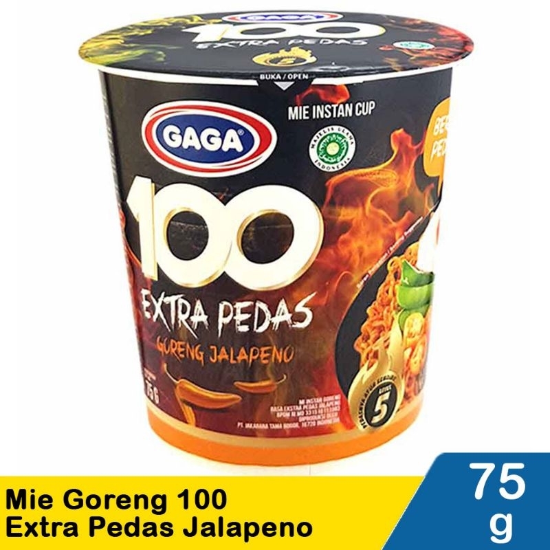 

Pop mie gaga 100 pop mie kuah EXTRA PEDAS KUAH JALAPENO