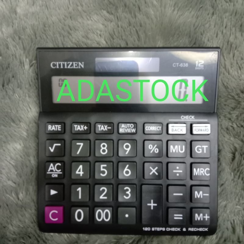 

new,kalkulator dagang besar citizen ct-638,2 power,12 digit