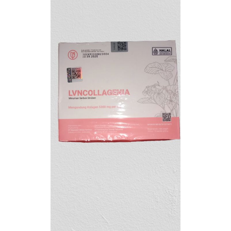 

LVNCOLLAGENIA MINUMAN KECANTIKAN 100 % ORIGINAL 1 BOX ISI 10 SACHET