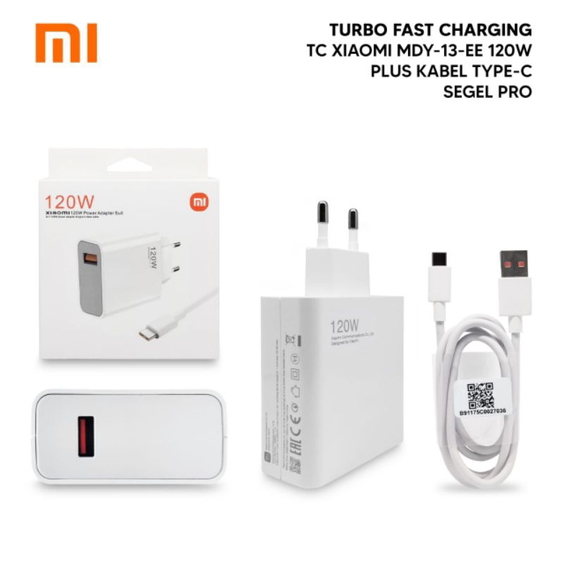 Charger Tc Xiaomi 120watt usb Type C