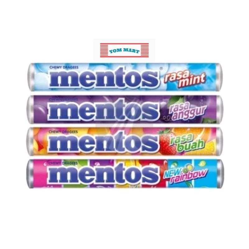 

Mentos Roll Grape, Mint, Fruit, Rainbow