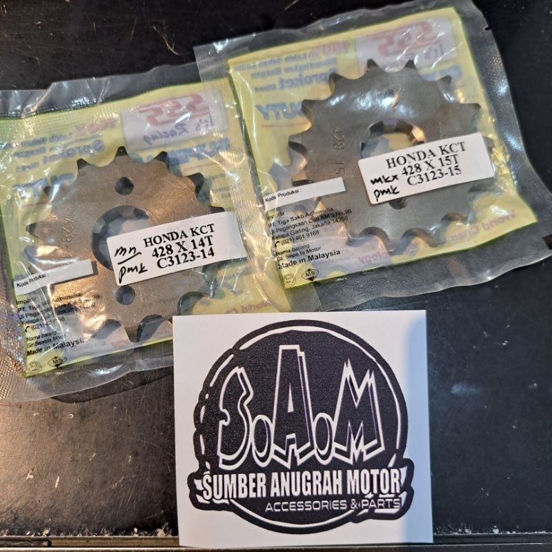 GEAR DEPAN CRF CRF150 / MEGAPRO KCT SSS 428 14T 15T