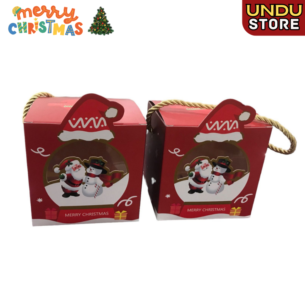 

Box hampers natal 10x10cm / Kotak Kue Natal / Kotak Merry Christmas