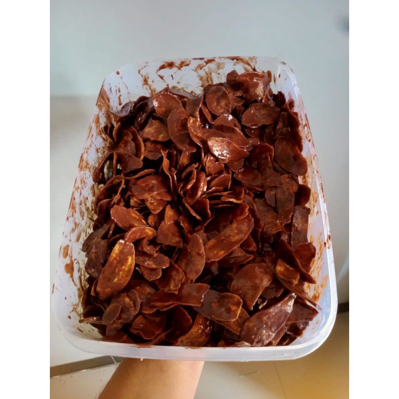 

keripik pisang lumer / keripik pisang cokelat/ keripik pisang viral