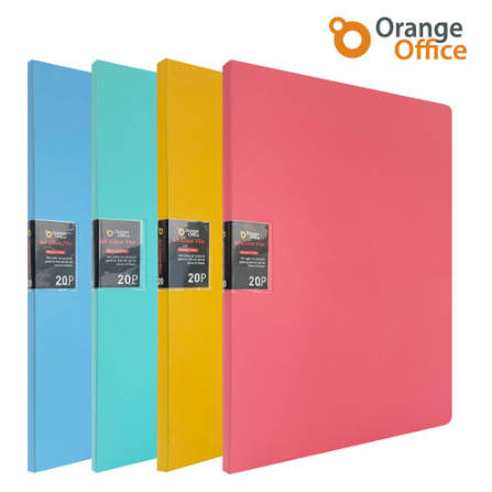 

Korea A4 Pastel Ultrasonic Clear File 20 & 40 sheets / Orange Office Map Plastik / Clear Holder / File Dokumen Keeper isi 40 lembar