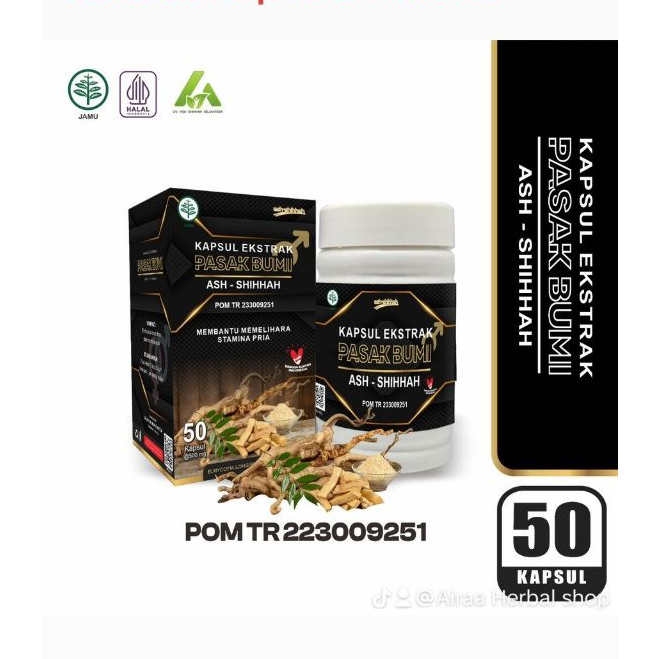 PASAK BUMI PLUS TOGA / pasak bumi kapsul / pasak bumi ash sihah / pasak bumi hitam