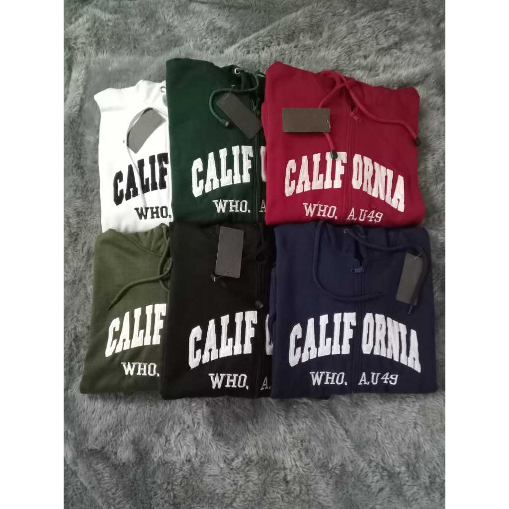 Jaket WHO AU California 1849 Terbaru 2023 / Hoodie WHO.AU Zipper Pria Wanita Premium Quality