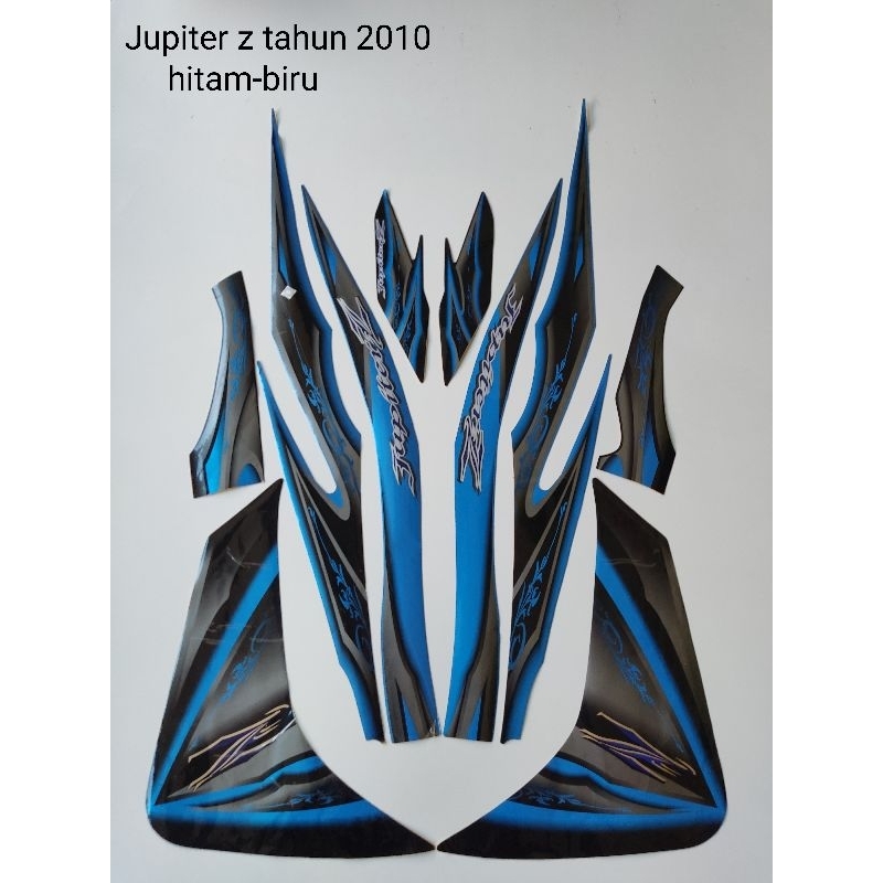 STRIPING YAMAHA JUPITER Z TH 2010/hitam biru
