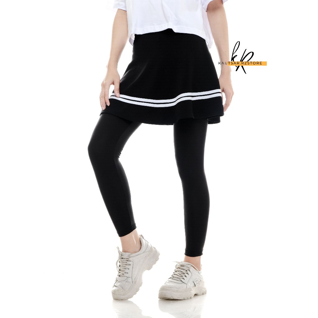 Legging Rok Olahraga Wanita Skirt Sport Jogging Renang Sepeda Lari Zumba Senam Aerobik