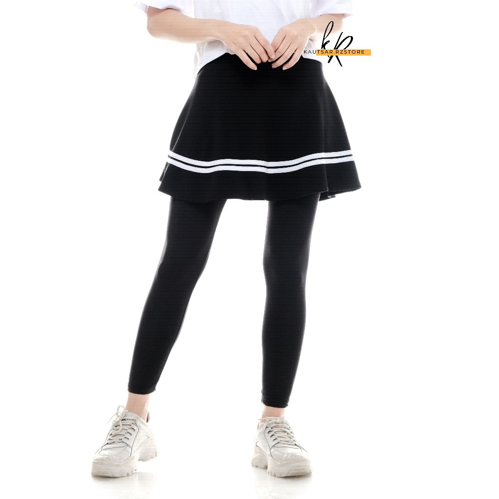 Legging Rok Olahraga Wanita Skirt Sport Jogging Renang Sepeda Lari Zumba Senam Aerobik