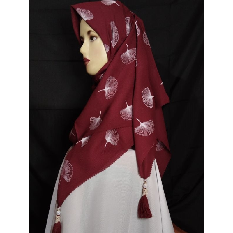 HIJAB MOTIF AZARA /JILBAB MOTIF MOTIF TERBARU AZARA/HIJAB AZARA LASERCUT