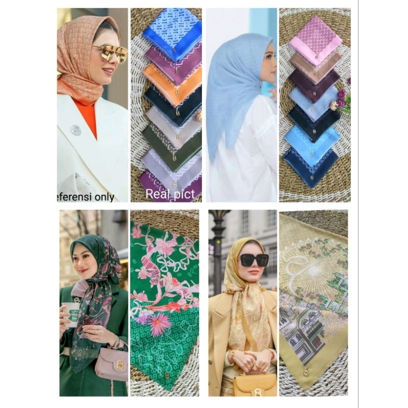 Paket usaha hijab voal  BS laser cut titik tiga isi 10 pcs