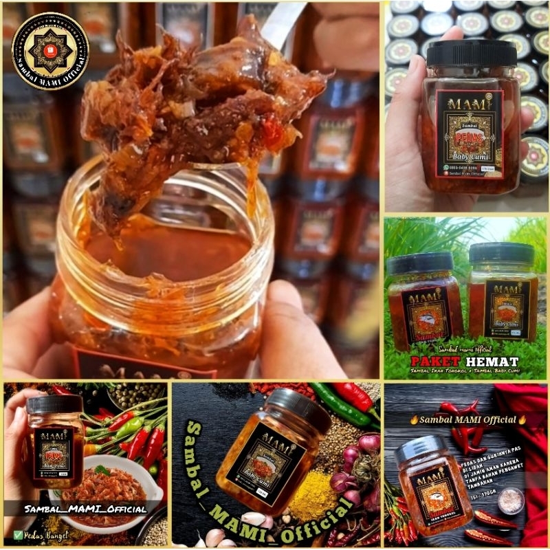 

1 box isi 6 pcs Sambal Cumi Murmer 170 Gram - Sambal Mami Official