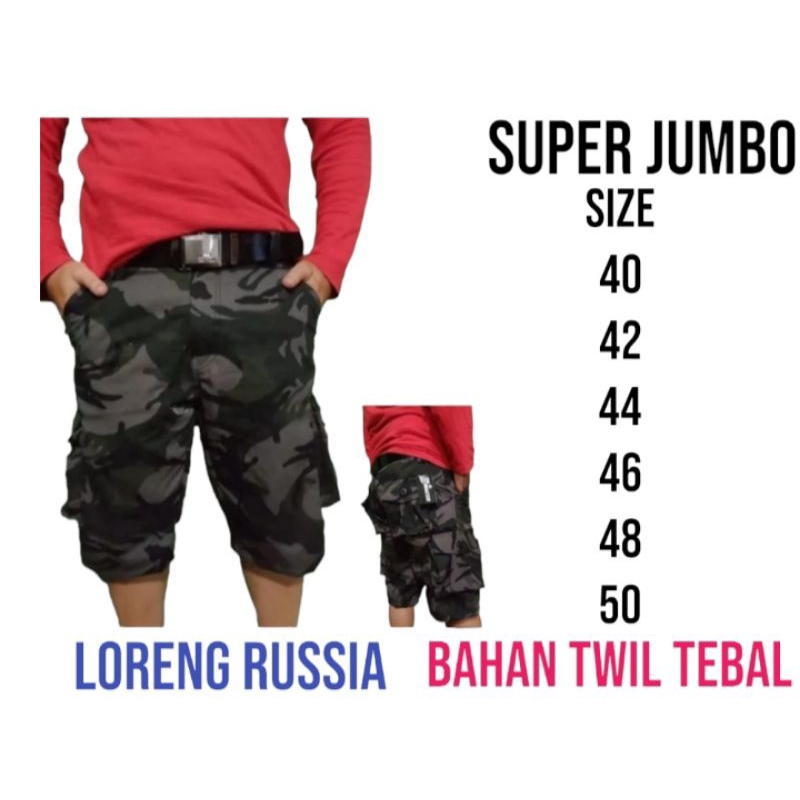 [COD] CELANA CARGO / LORENG PENDEK UKURAN JUMBO