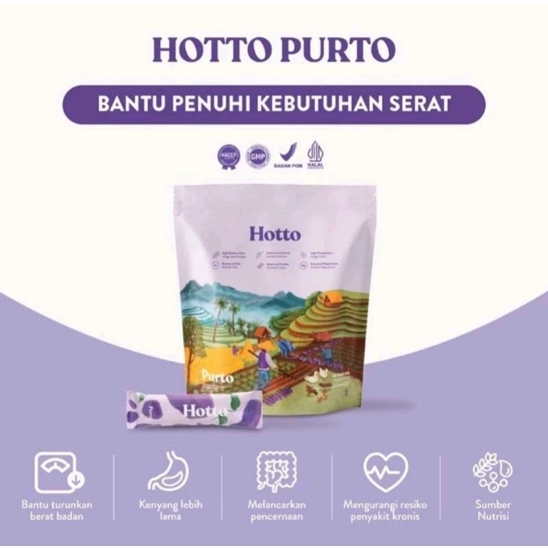 HOTTO PURTO Multigrain with Purple Potato Superfood - Minuman Diet tinggi Serat *READY STOCK*