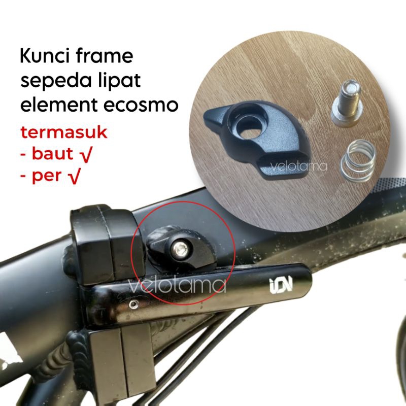 Kunci frame sepeda lipat ecosmo pengunci frame sepeda lipat folding bike frame lock buckle