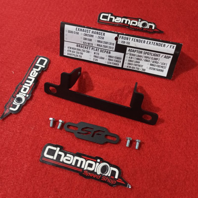 Adaptor Spotlight Bracket Breket Lampu Kabut Tembak Fog Lamp Lidah Street Fender Aerox 155 Old