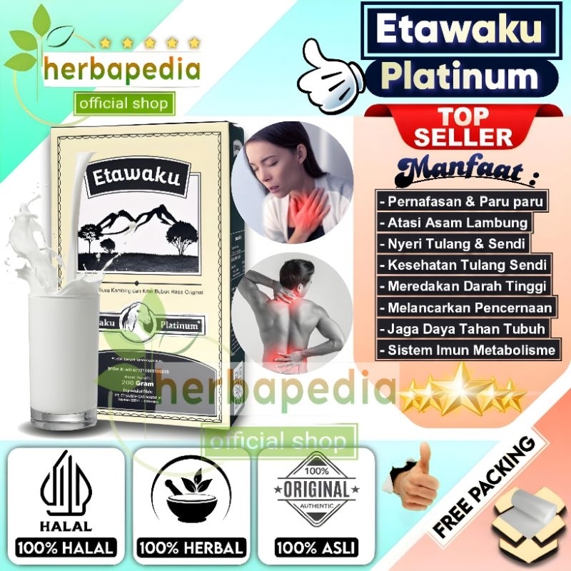 

ETAWAKU PLATINUM SUSU KAMBING ATASI ASMA PARU PARU SENDI ASLI ORIGINAL OFFICIAL STORE