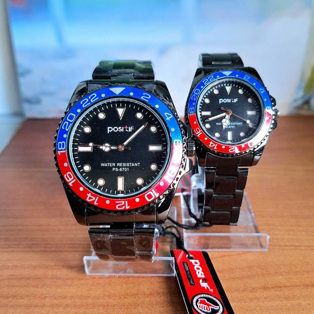 Jam Tangan Couple Positif 100% Original Tahan Air Dijamin Sesuai Video Realpict