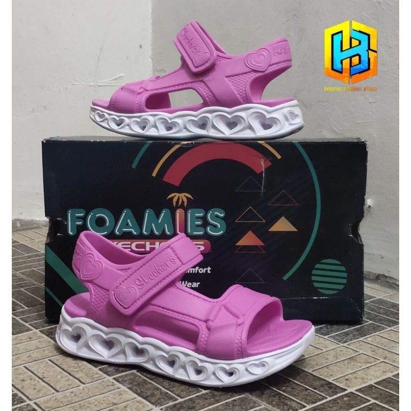 Skechers Kids Heart Lights Sandals (308045PNK)
