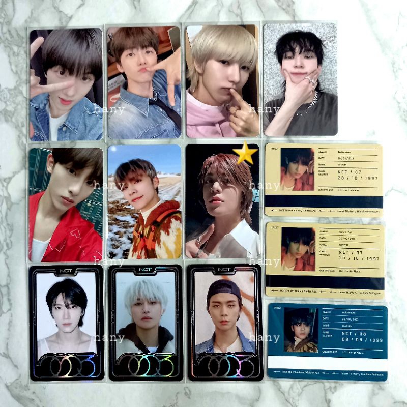 PHOTOCARD PC GOLDEN AGE NCT JISUNG JAEMIN RENJUN DOYOUNG WINWIN XIAOJUN YUTA TEN JOHNNY YANGYANG ARC