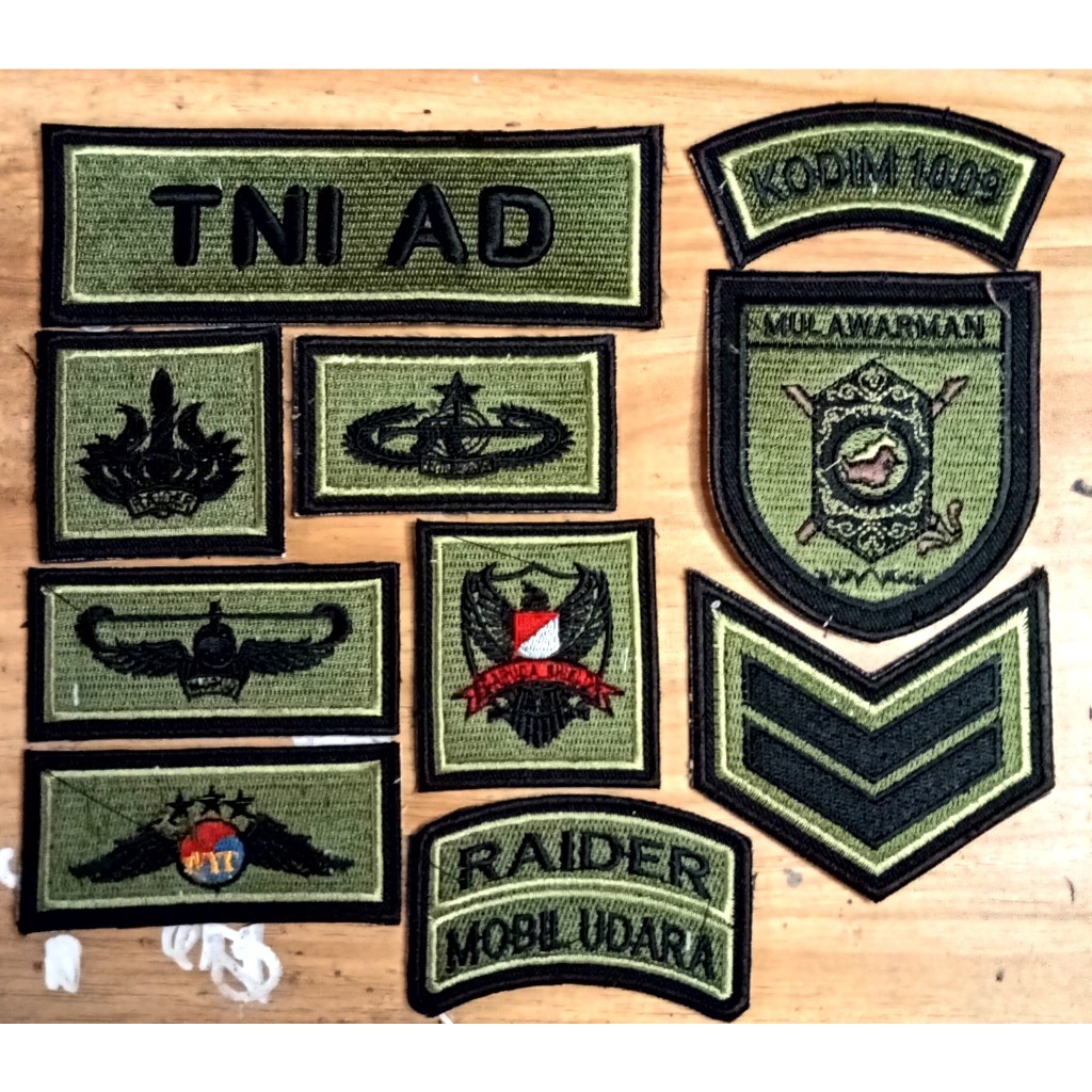atribut papan nama bordir TNI ad terbaru kasad 2022/matra darat