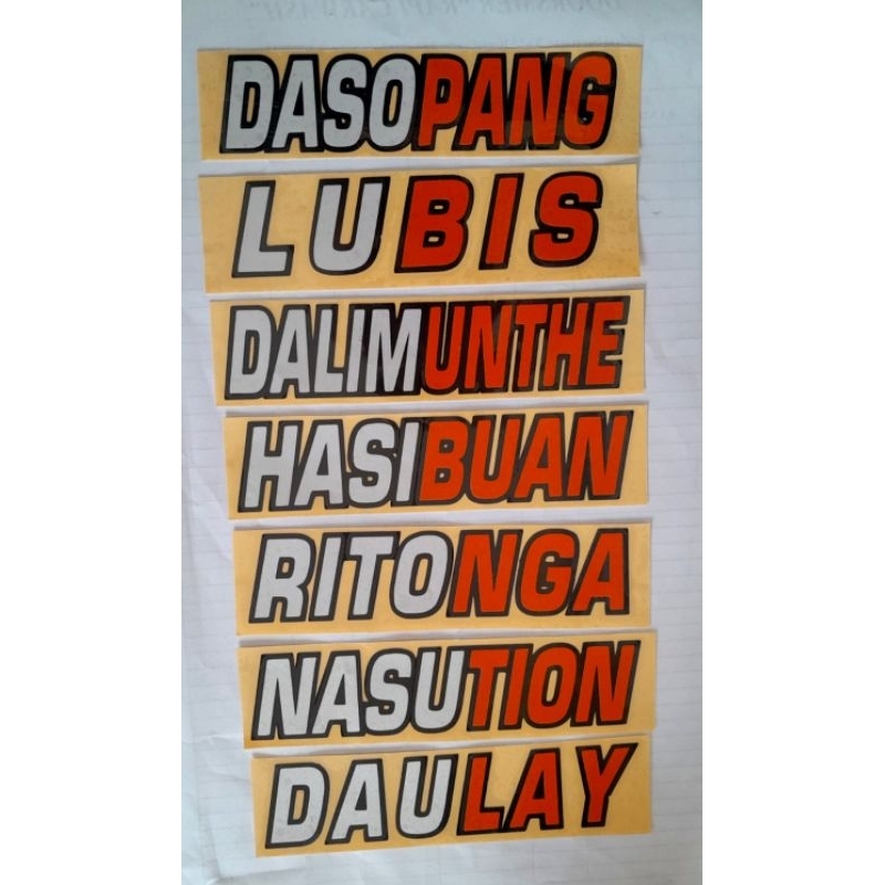 

Stiker MARGA Cutting Scotlite