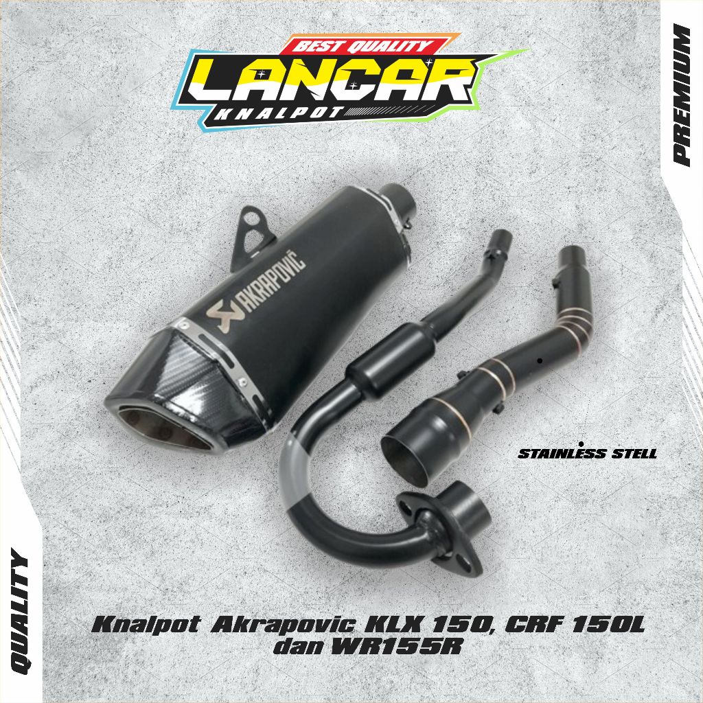 Knalpot Akrapovic KLX 150, CRF 150L dan WR155R