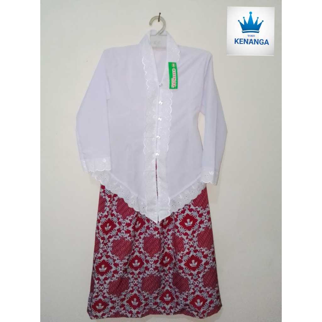 Setelan Baju kebaya TK dan SD/1 set kebaya seragam merah putih TK SD seragam kebaya anak perempuan T