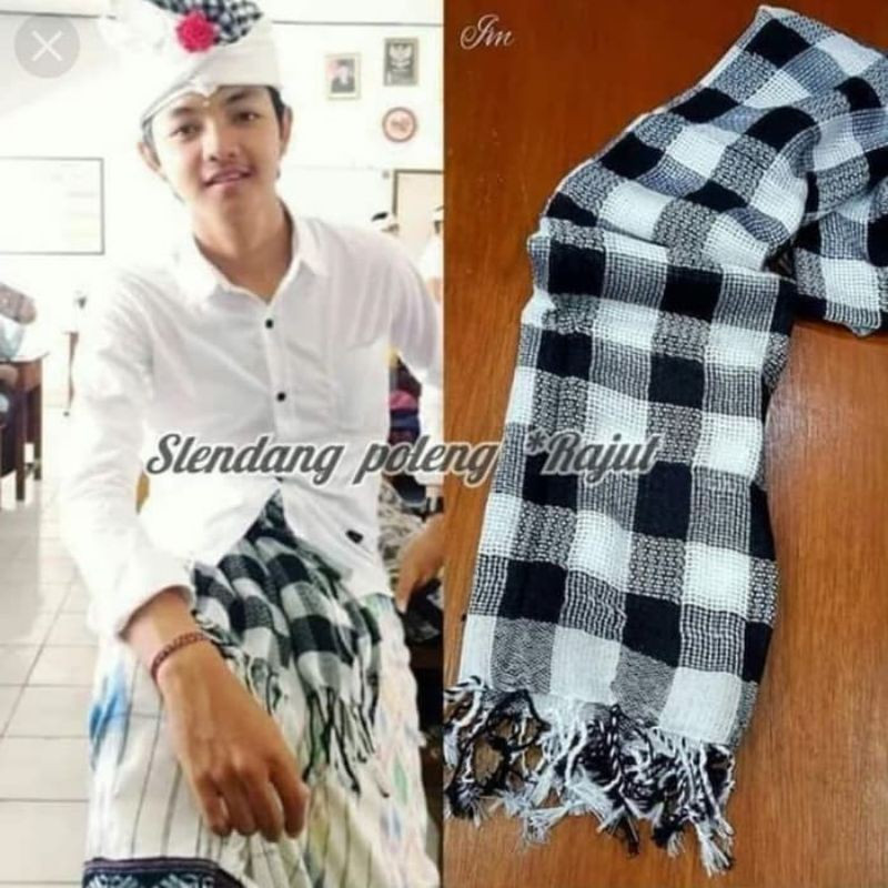 selendang rajut/selendang adat bali/selendang poleng/syall rajut/syall bali/ selendang tenun