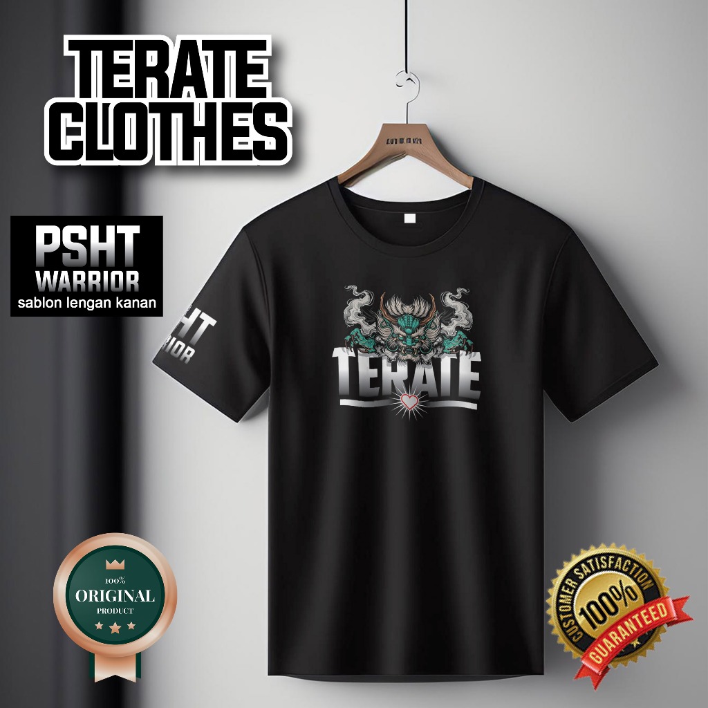 KAOS PSHT COTTON COMBED 30S  - KAOS TERATAE TERBARU WARRIOR TERATE - LIMITED EDITION