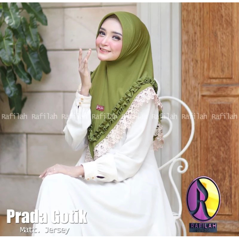 Rafila Prada gotik | hijab Prada | hijab gotik | hijab pesta | instan antem