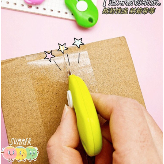 

Pisau Cutter Mini Karakter Lucu Travel Portable Mudah Digunakan