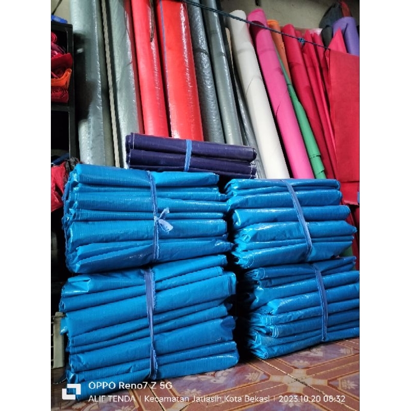 jual terpal a12 Oren biru 4x5