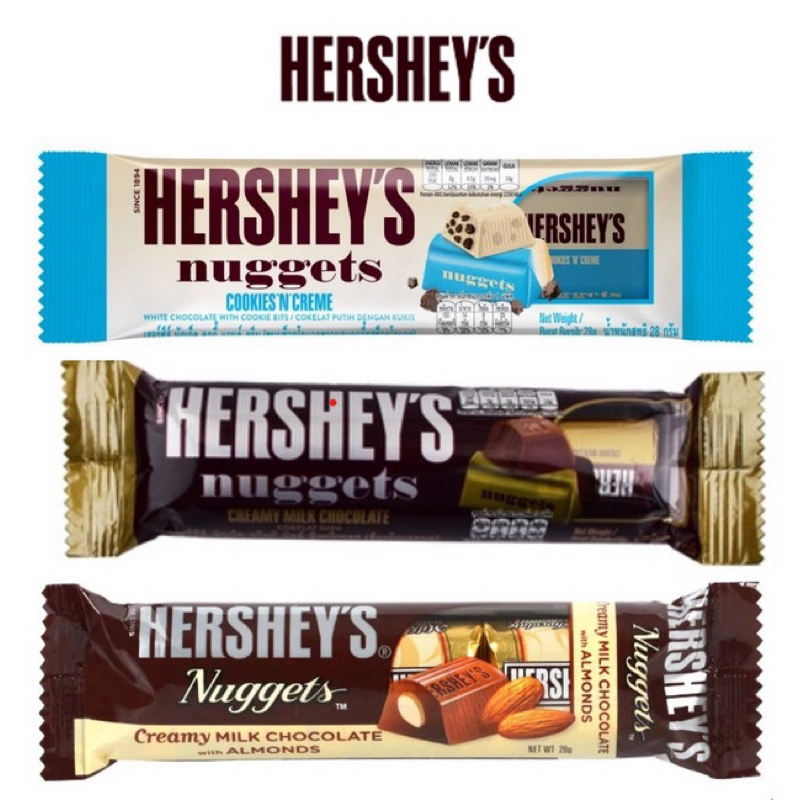 

HERSHEY’S NUGGETS 28gr/Hershey's Nuggets Chocolate Almond Cookies Cream Milk Chocolate