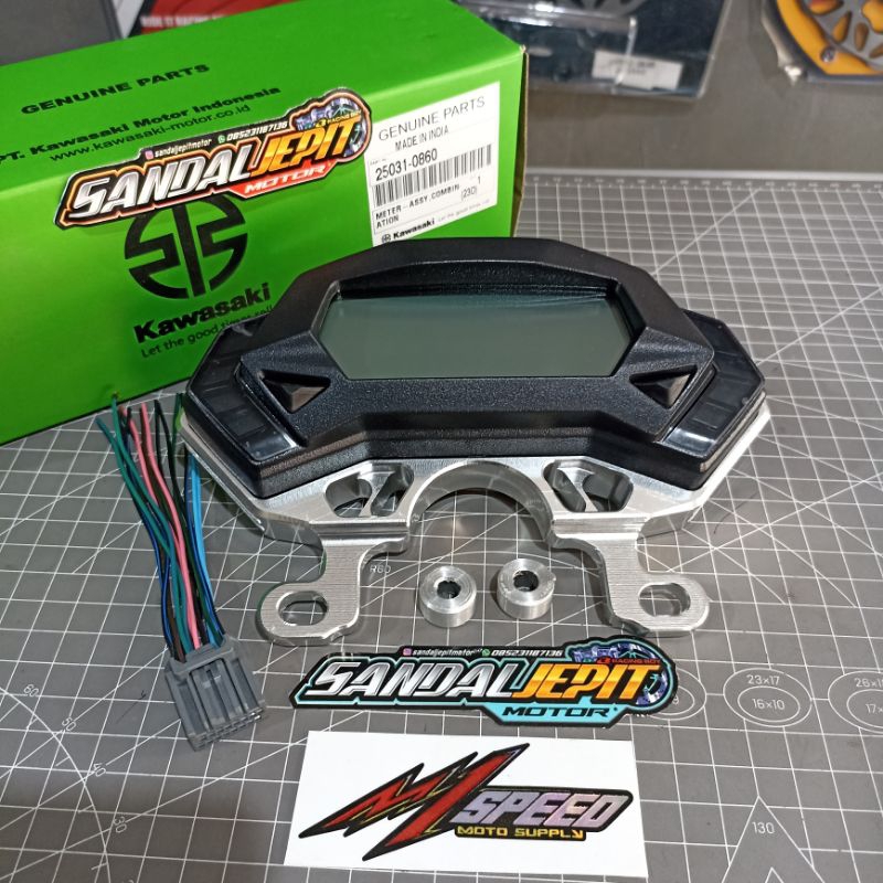 SPEEDOMETER NINJA MONO ORIGINAL KAWASAKI SPEDOMETER NINJA MONO SPIDOMETER NINJA MONO SET COVER CNC M