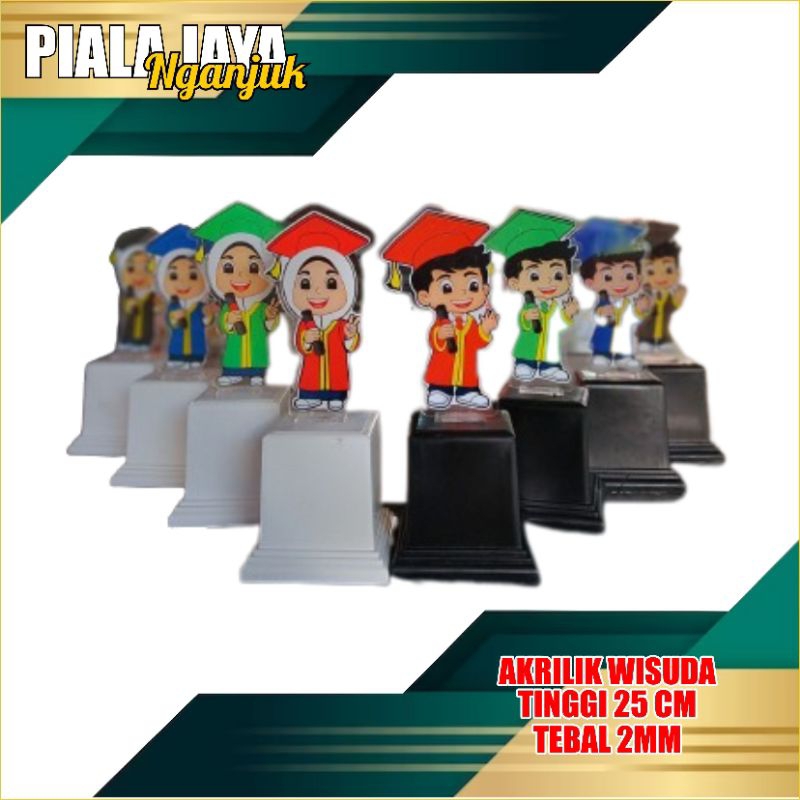 PIALA WISUDA AKRILIK MURAH TEBAL 2MM