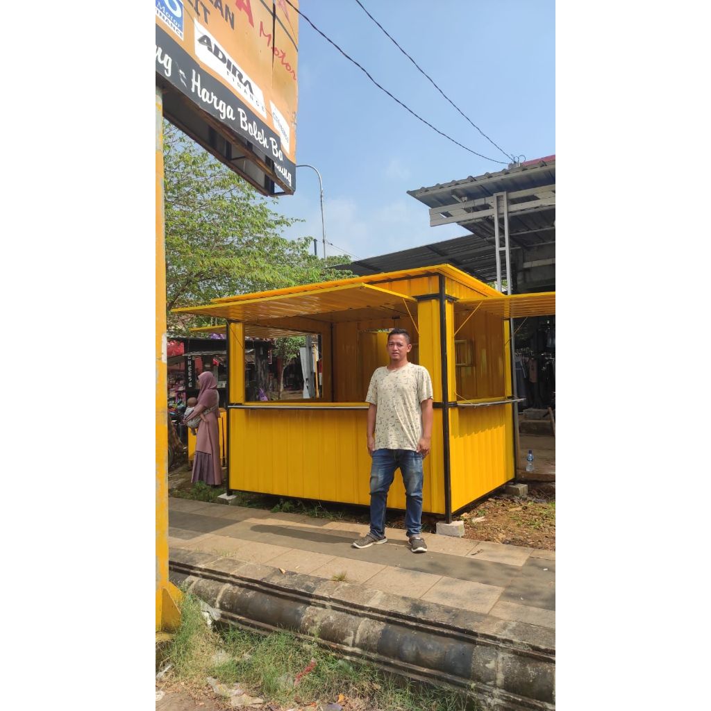 Booth Container 250x200x200 PROMO Termurah/ Booth Usaha Kuliner