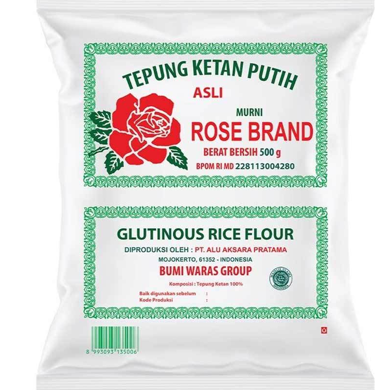 

Rose Brand Tepung Ketan Putih 500gr Free Bubble Wrap dan Dus Tebal