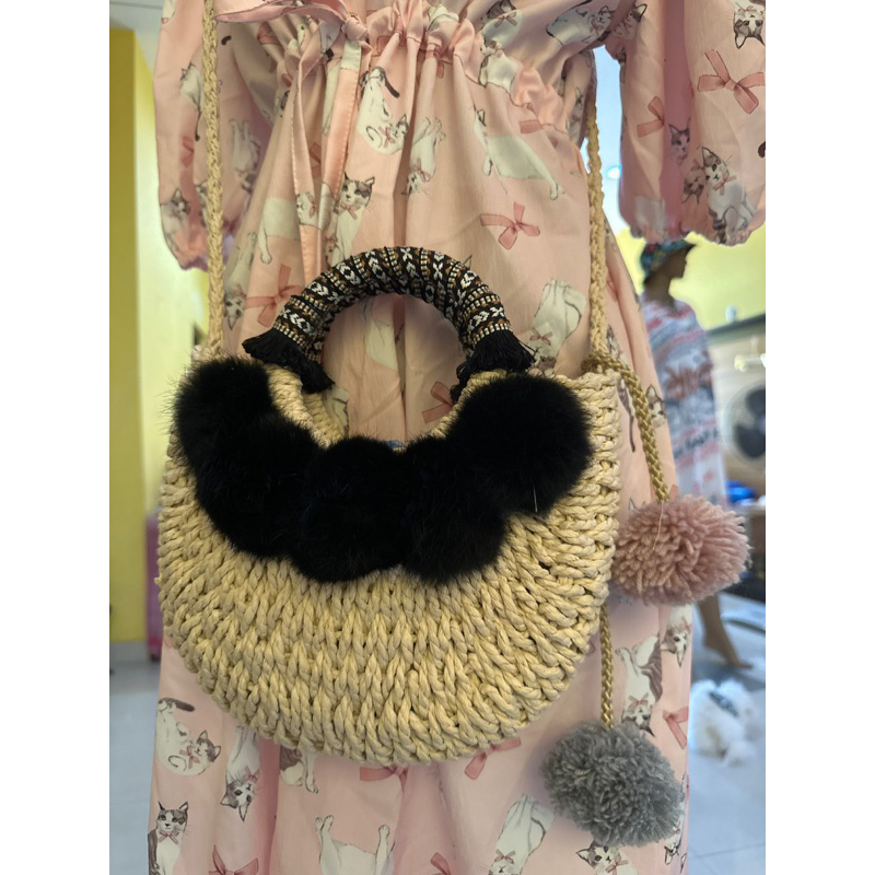 tas bag anyaman vintage wanita import bkk bangkok