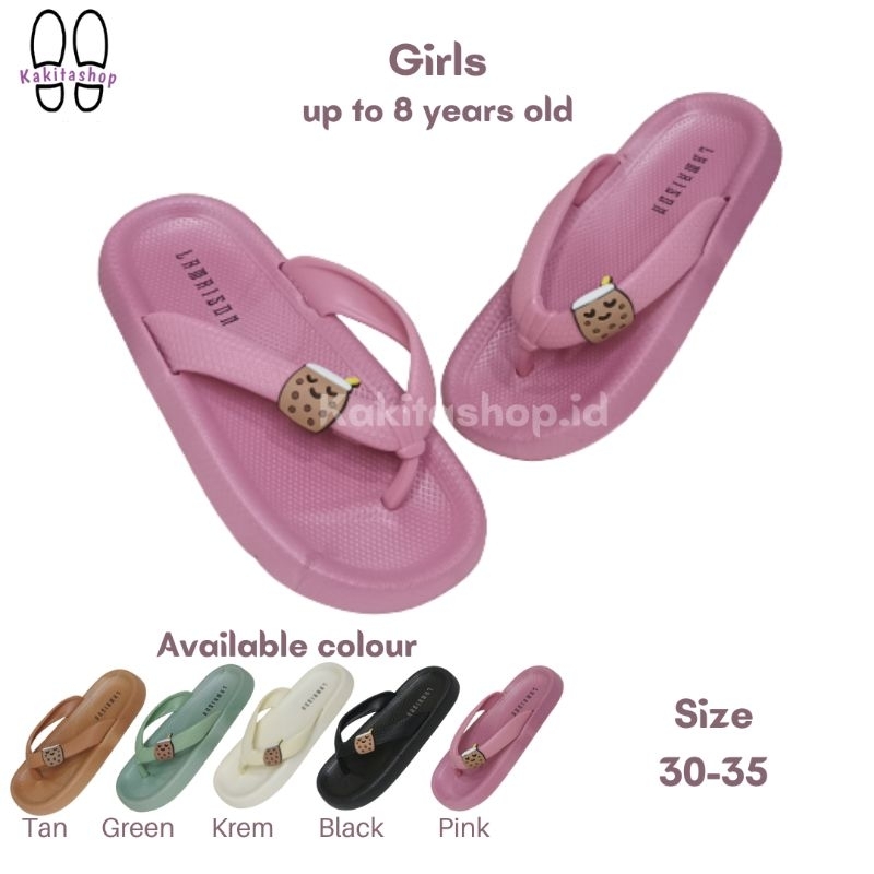 Sandal Jepit Anak Perempuan Jelly Karakter Boba