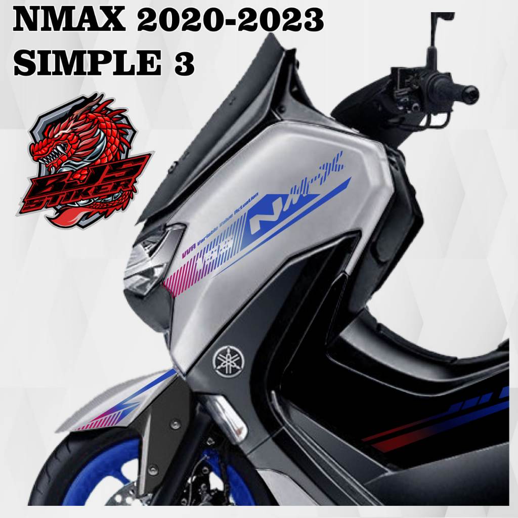 Striping nmax 2020-2023 - Stiker Decal TRANSPARAN UV NMAX 2020-2023 SIMPLE 3