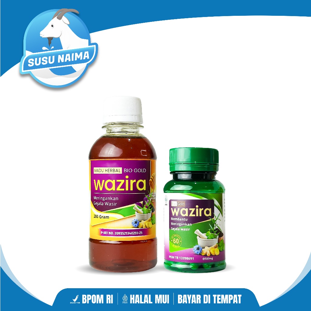 

Kapsul Wazira Bio Gold x Madu Wazira - Obat Wasir Ambeyen Original