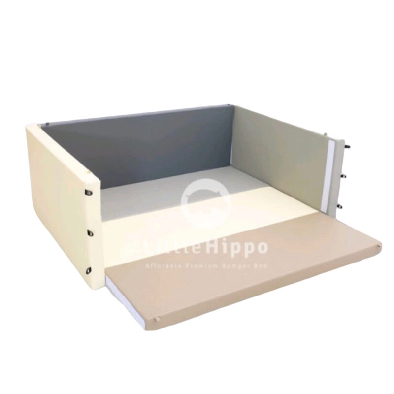 Nadio’s SEWA - Bumper Bed Little Hippo - French Grey (Jabodetabek)