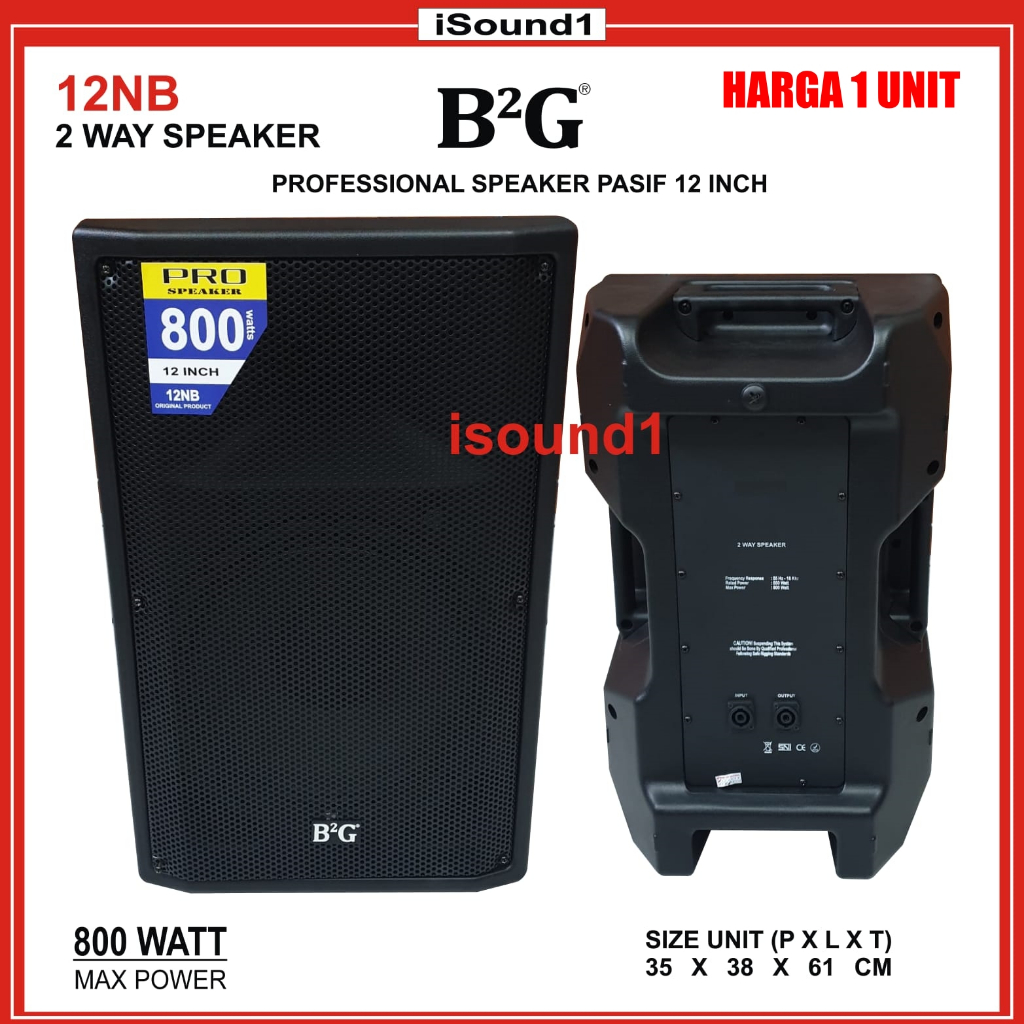 SPEAKER PASIF B2G 12 INCH 12INCH 12 IN 1 UNIT MODEL YAMAHA IMPORT