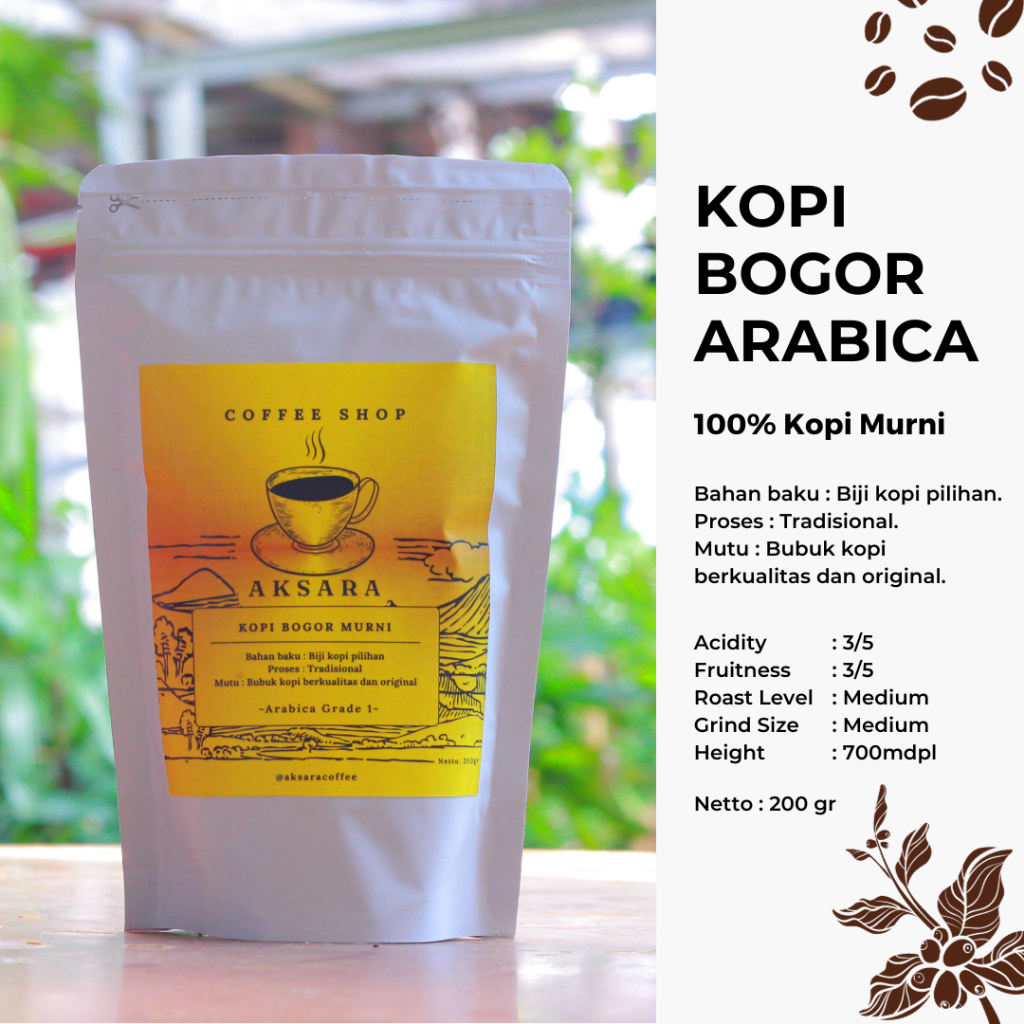 

Kopi Arabika Bogor | 100% Kopi Murni